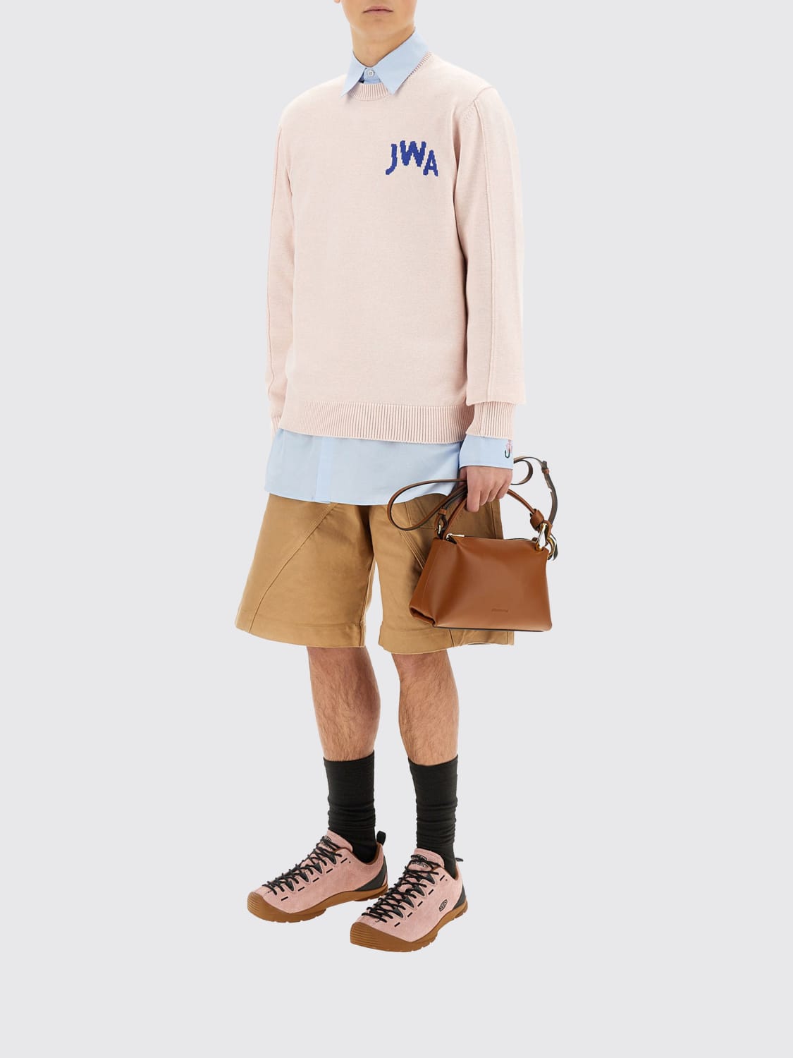 JW ANDERSON 毛衣: 毛衣 男士 Jw Anderson, 粉色 - Img 2