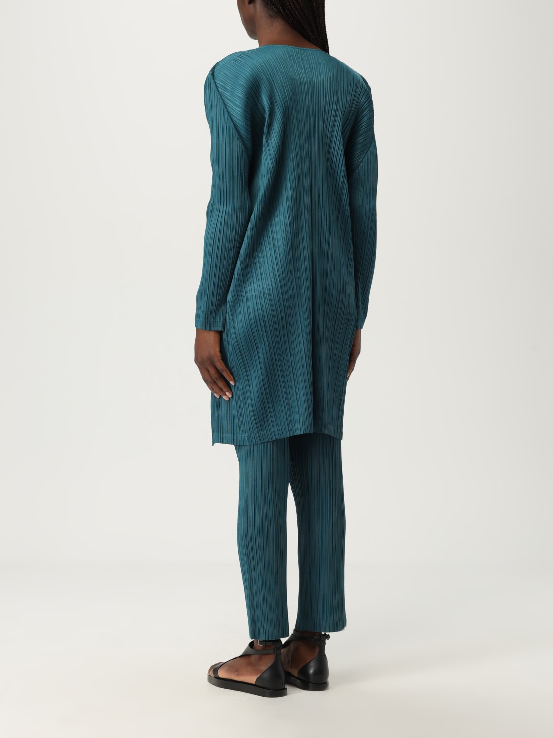 PLEATS PLEASE ISSEY MIYAKE 毛衣: 针织开衫 女士 Pleats Please Issey Miyake, 石油蓝 - Img 3