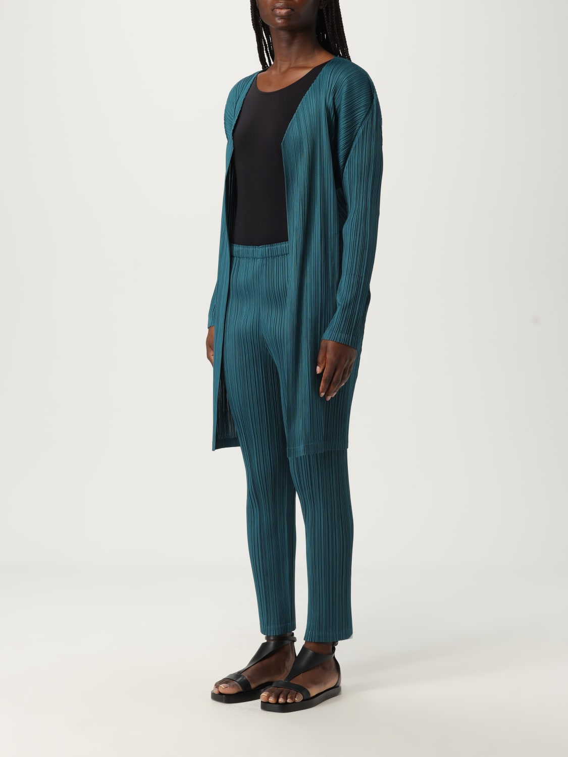 PLEATS PLEASE ISSEY MIYAKE 毛衣: 针织开衫 女士 Pleats Please Issey Miyake, 石油蓝 - Img 4