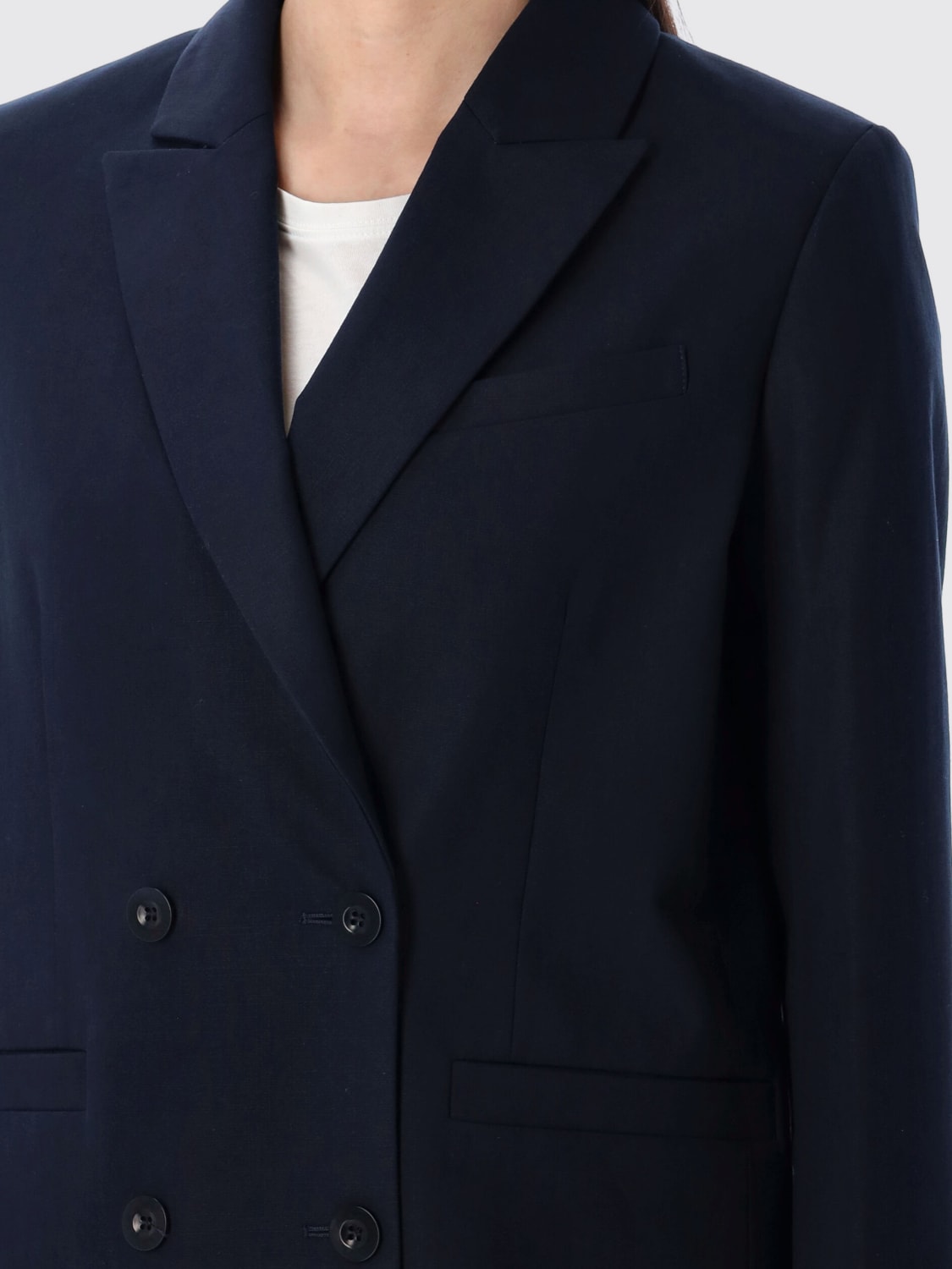 ジャケット A.P.C. Woman Jacket Blue COHFCF02905 IAL A.P.C.: Jacket woman - Blue | A.P.C. jacket COHETF02995