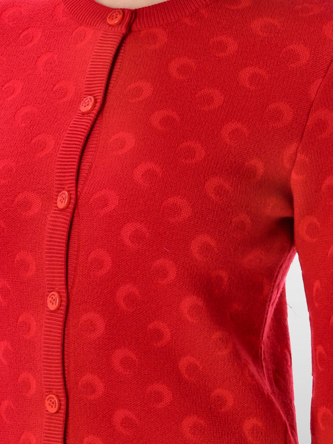 MARINE SERRE PULLOVER: Pullover damen Marine Serre, Rot - Img 3