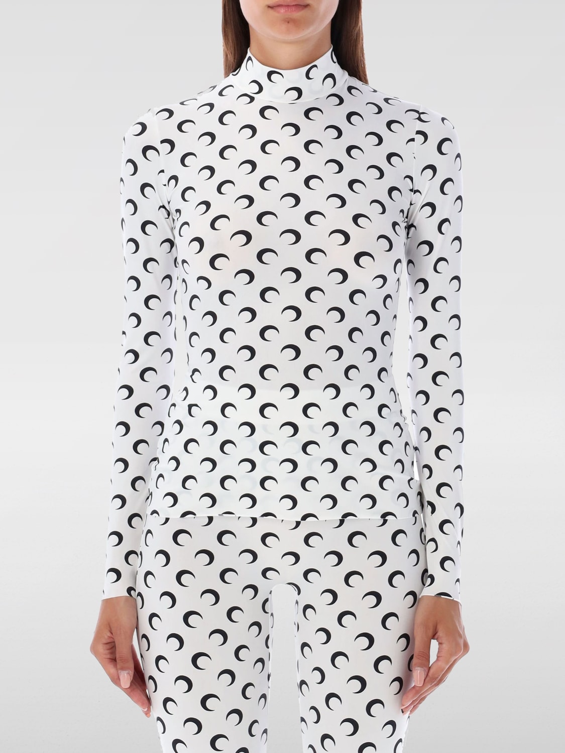 MARINE SERRE 上衣: 上衣 女士 Marine Serre, 白色 - Img 1