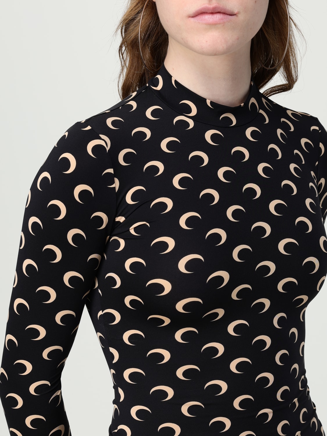 MARINE SERRE TOP: Top mujer Marine Serre, Negro - Img 5