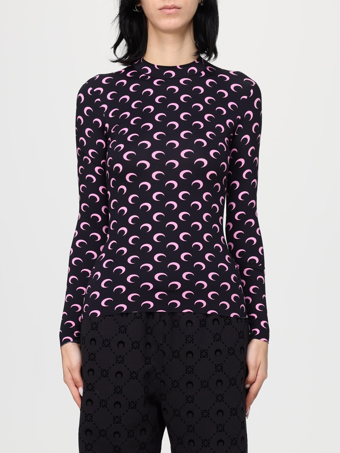 MARINE SERRE TOP: Top damen Marine Serre, Schwarz 1 - Img 1