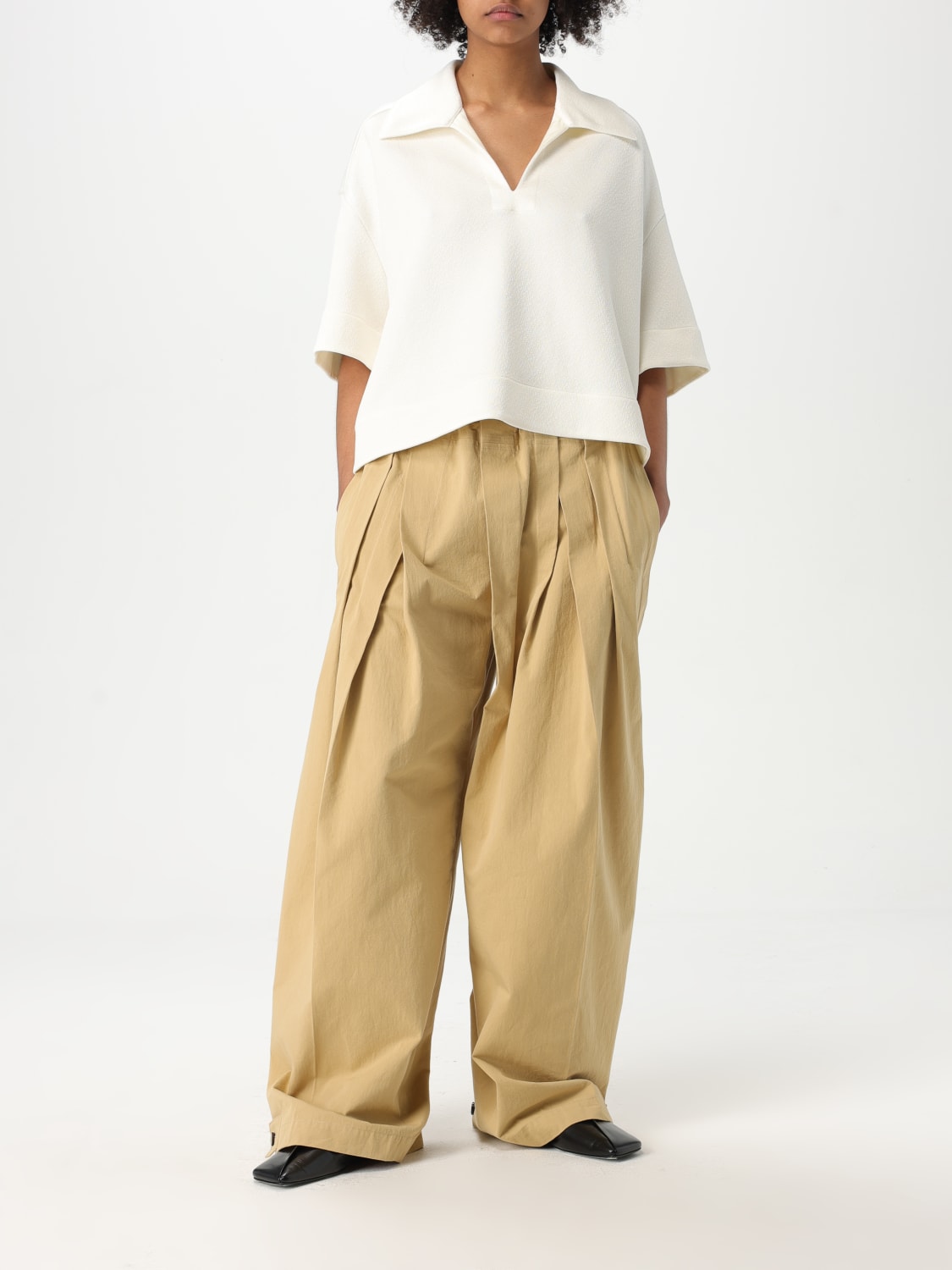 JIL SANDER+ レディース チノパン ベージュ ベージュ系 Jil Sander(ジルサンダー) パンツ(レディース