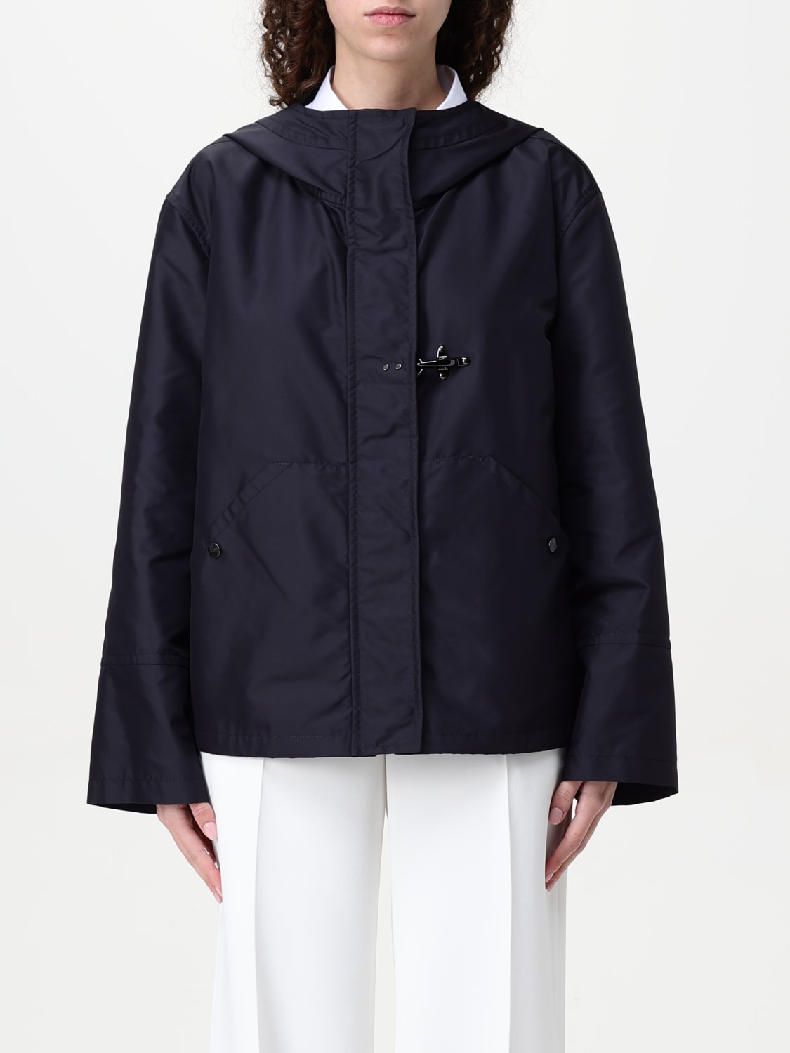 ジャケット FAY Women Jackets NAW12503240AXX U804 Blue FAY: women's parka - Blue | Fay jacket NAW12503240AXX online