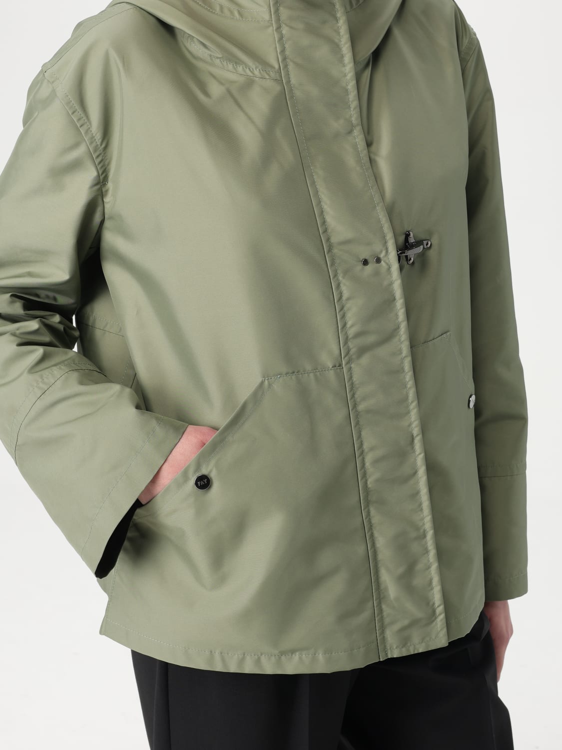 FAY CHAQUETA: Abrigo mujer Fay, Verde - Img 4