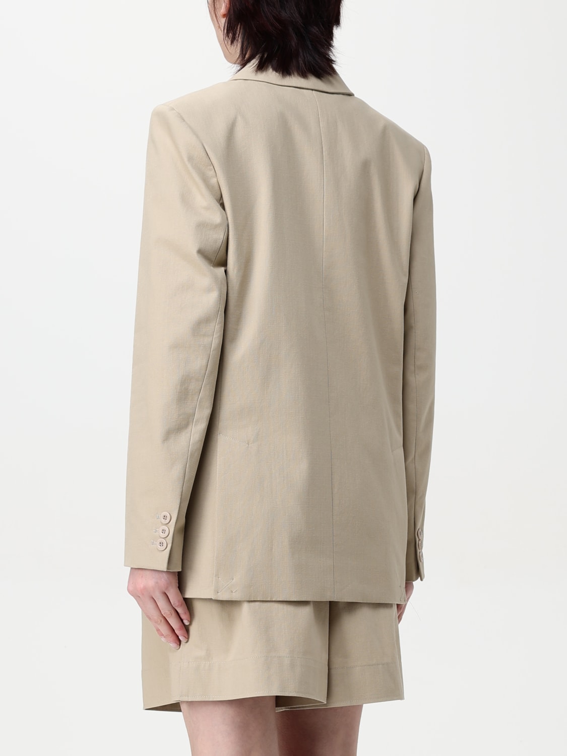 A.P.C. GIACCA: Blazer doppiopetto A.P.C. in cotone , Beige - Img 3