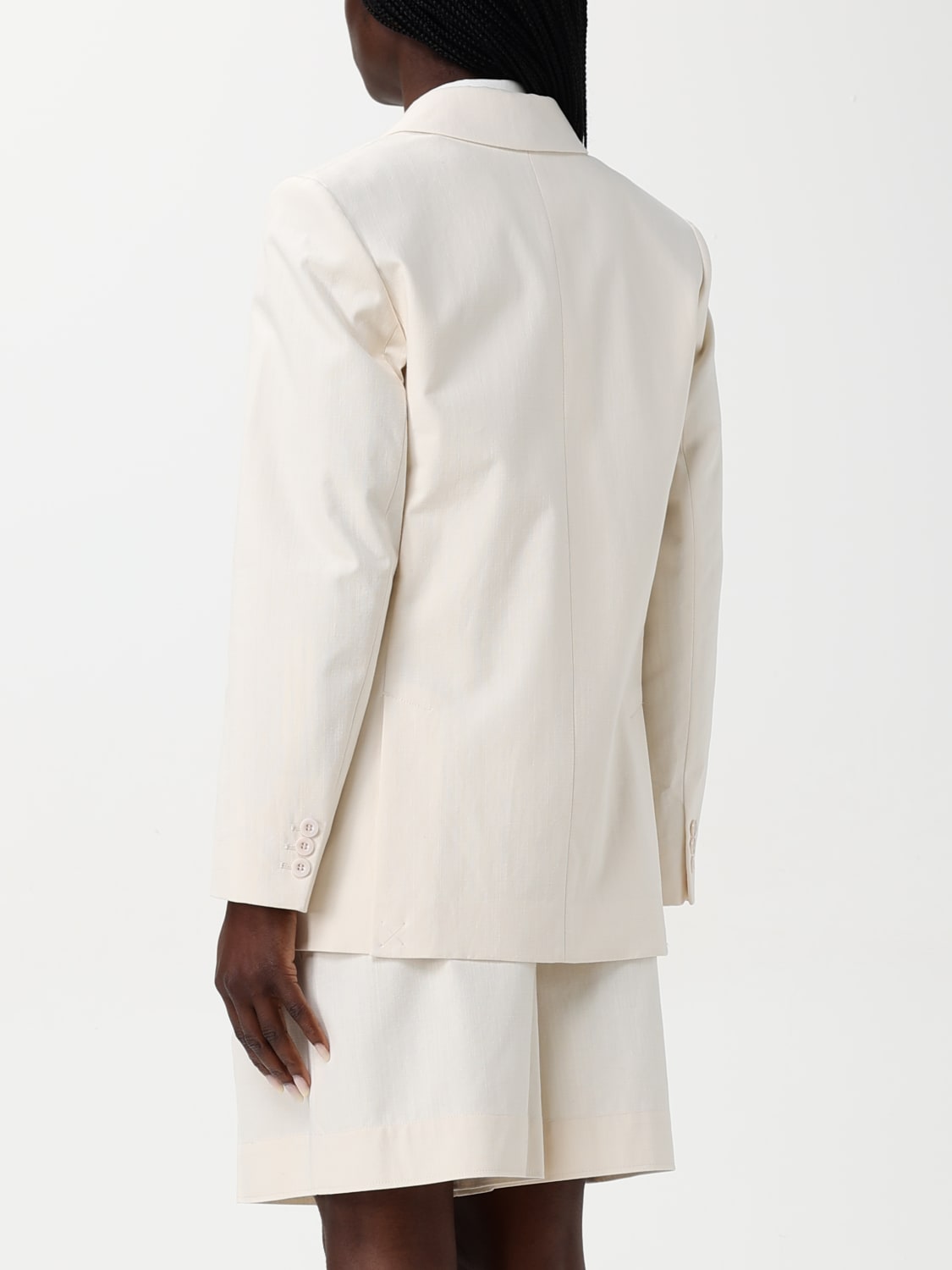 A.P.C. GIACCA: Blazer doppiopetto A.P.C. in cotone , Panna - Img 3