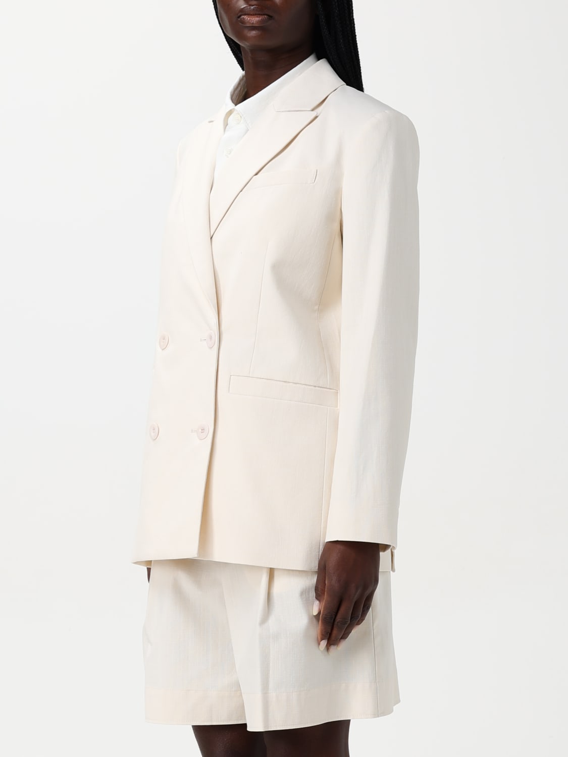 アウターその他 A.P.C. Woman Blazer Yellow Cream COHFUF03212 AAD A.P.C.: Blazer woman - Yellow Cream | A.P.C. blazer