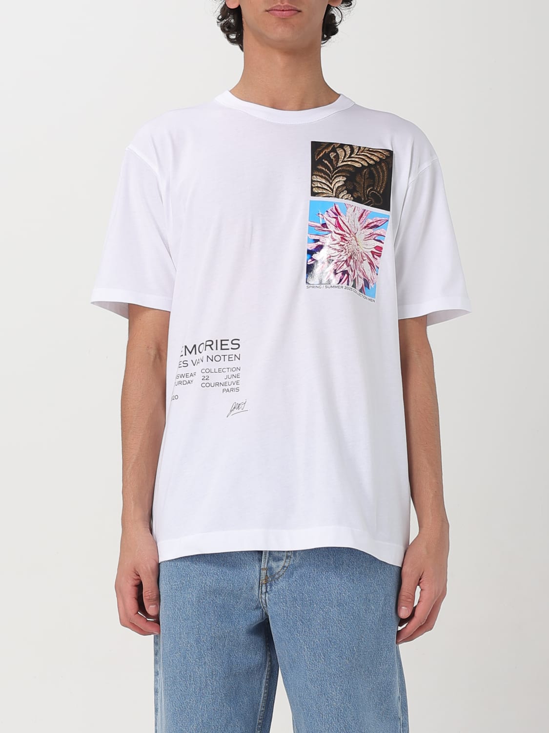 DRIES VAN NOTEN T-SHIRT: T-shirt men Dries Van Noten, White - Img 1