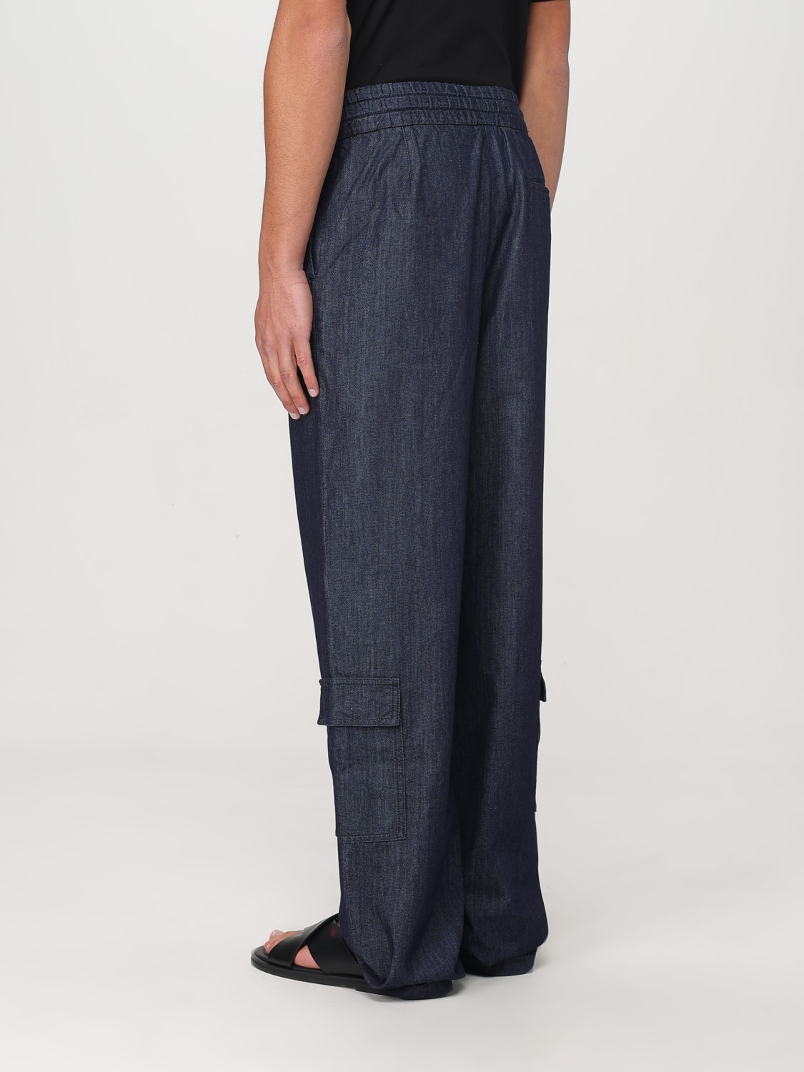 DRIES VAN NOTEN: Pants men - Blue | Dries Van Noten pants