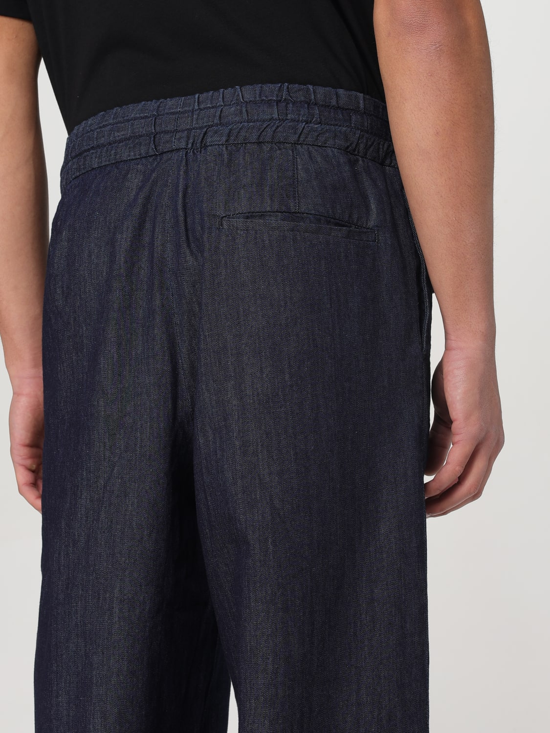 DRIES VAN NOTEN: Pants men - Blue | Dries Van Noten pants