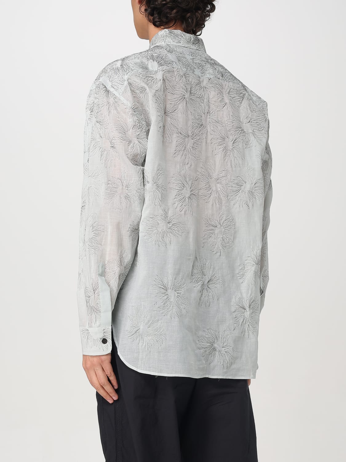 DRIES VAN NOTEN トロッフショルタTシャツ 2510211151603 001 Dries Van Noten Cotton T-shirt | italist