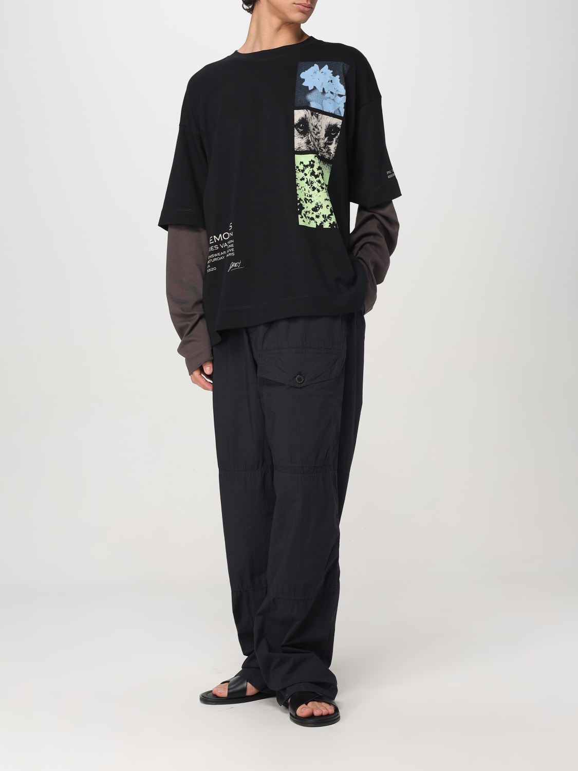 DRIES VAN NOTEN PANTS: Pants men Dries Van Noten, Blue - Img 2