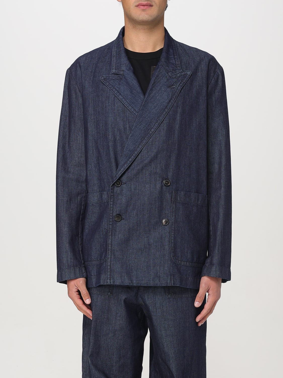 DRIES VAN NOTEN BLAZER: Hemd herren Dries Van Noten, Blau - Img 1