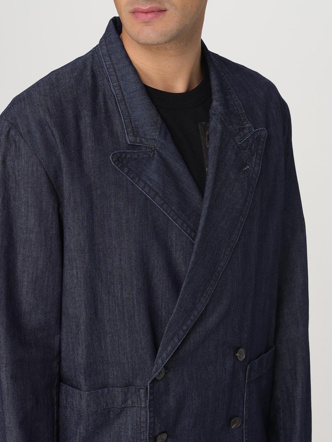 DRIES VAN NOTEN BLAZER: Hemd herren Dries Van Noten, Blau - Img 5