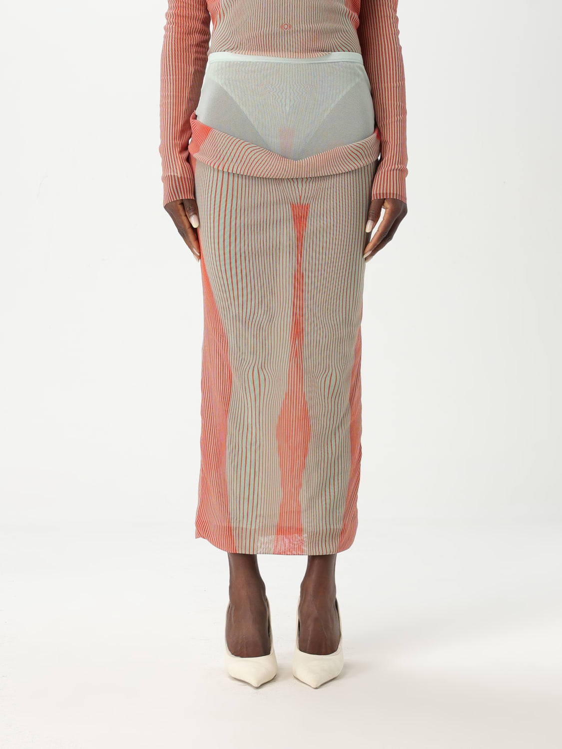 スカート JEAN PAUL GAULTIER Woman Skirt Red 2533FJU162T578 4216 JEAN PAUL GAULTIER: Skirt woman - Red | Jean Paul Gaultier