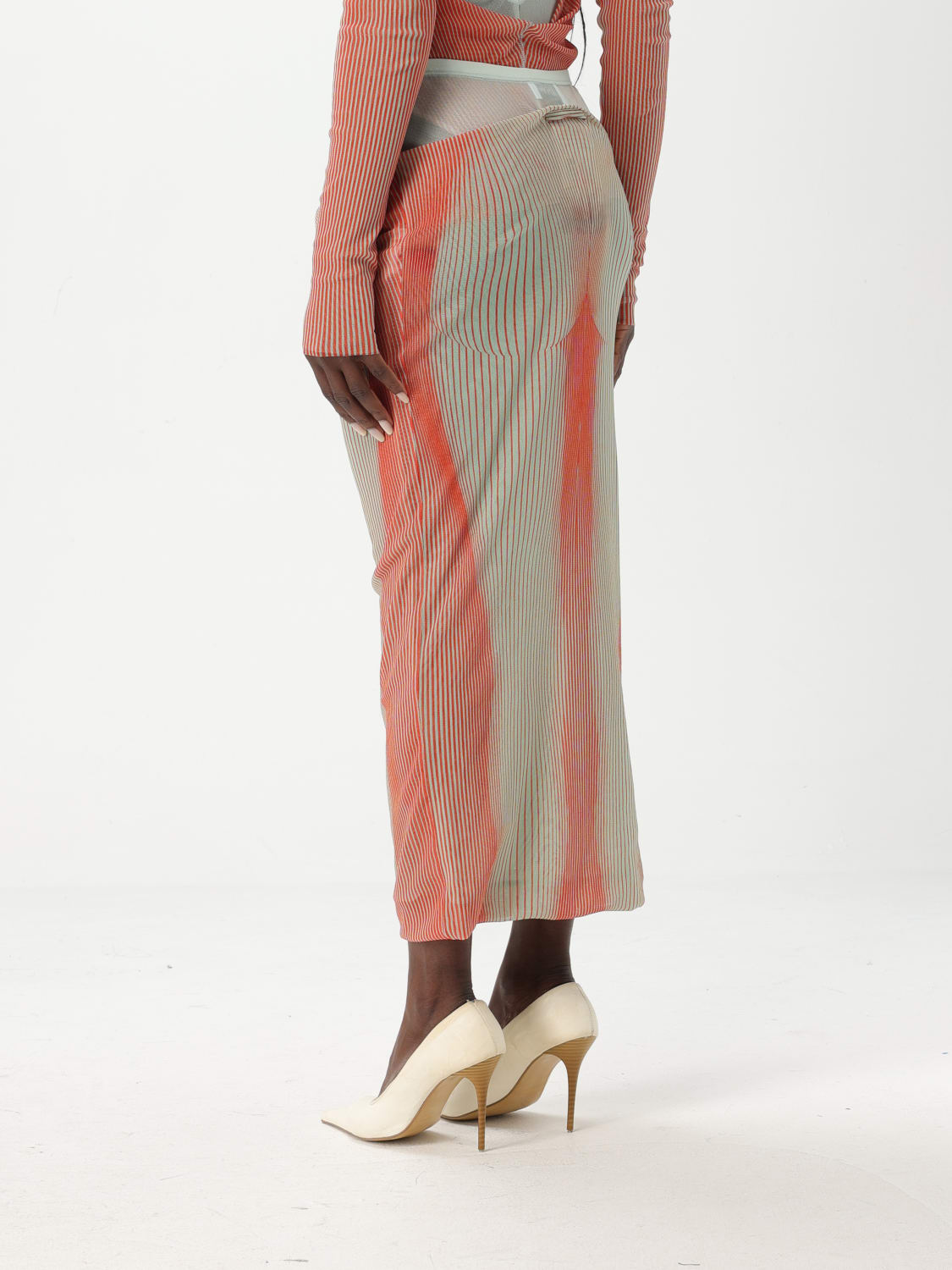 ワンピース JEAN PAUL GAULTIER Women Mid Skirts RO247T552 00301550 Red Jean Paul Gaultier