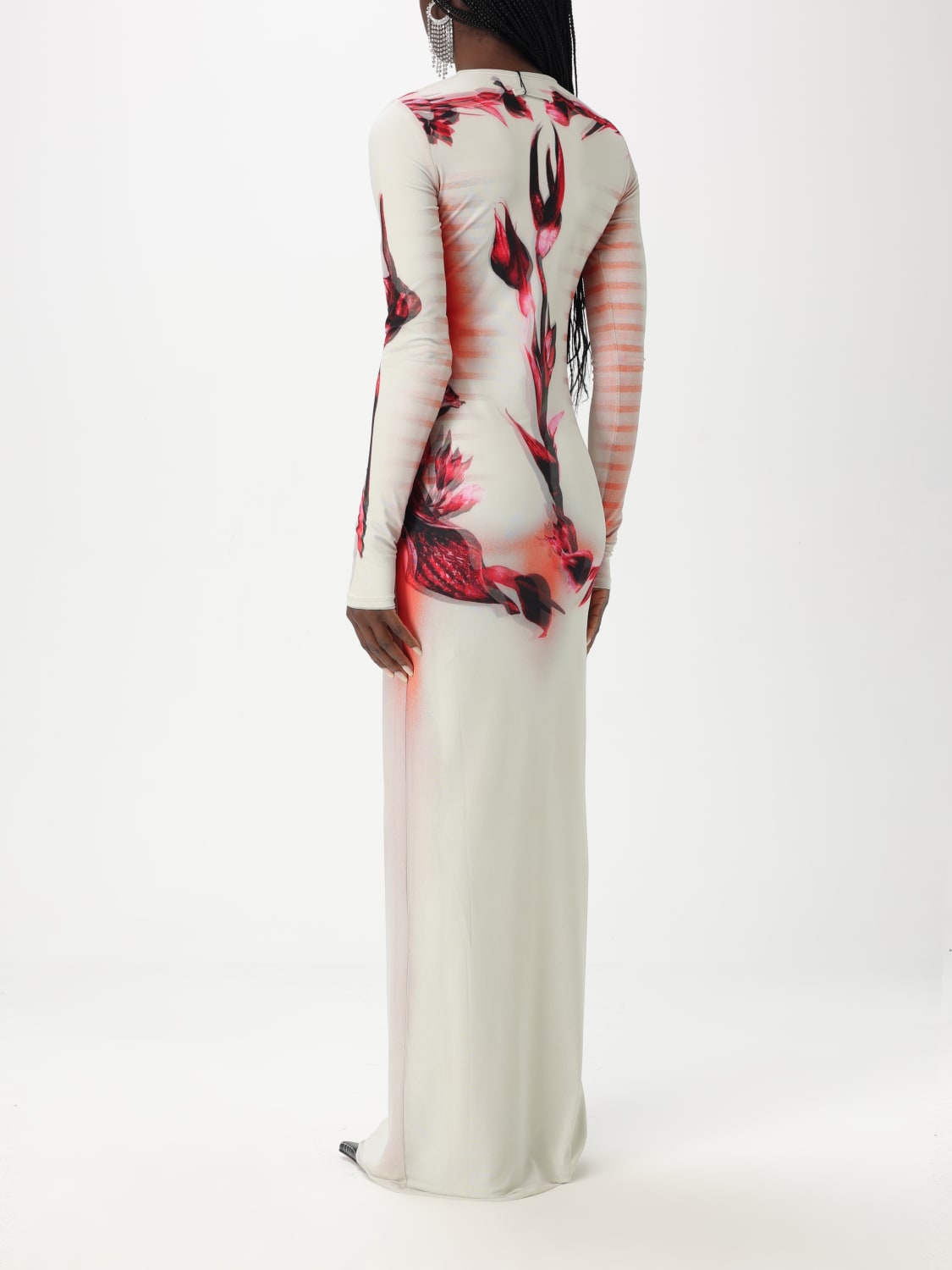 ワンピース JEAN PAUL GAULTIER Woman Dress Multicolor Jean Paul Gaultier Butterfly Print Maxi Dress - Size S