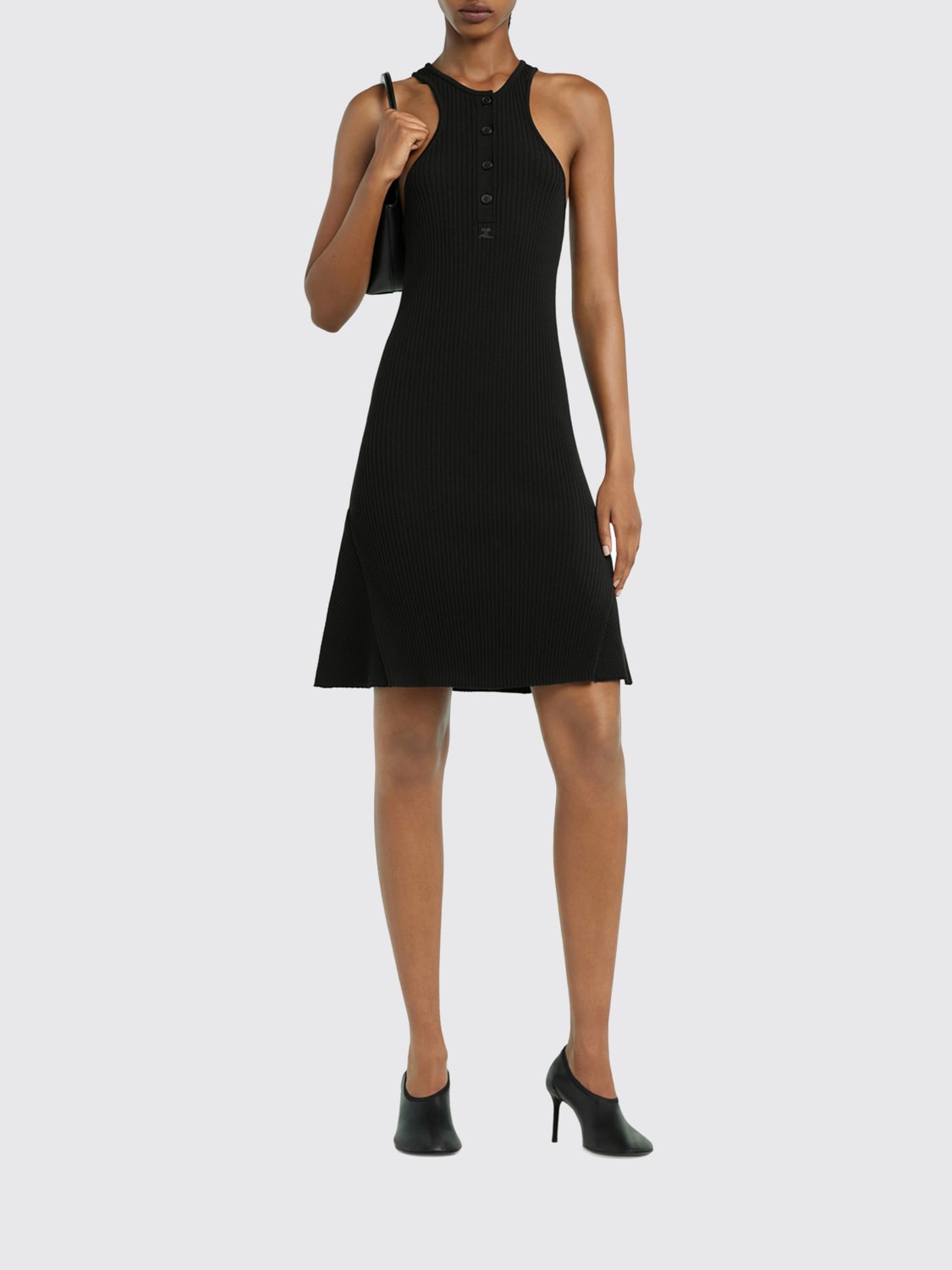 COURRÈGES DRESS: Dress woman CourrÈges, Black - Img 2