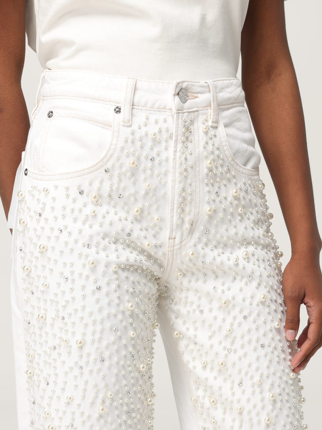 FRAME VAQUEROS: Vaquero mujer Frame, Blanco - Img 3