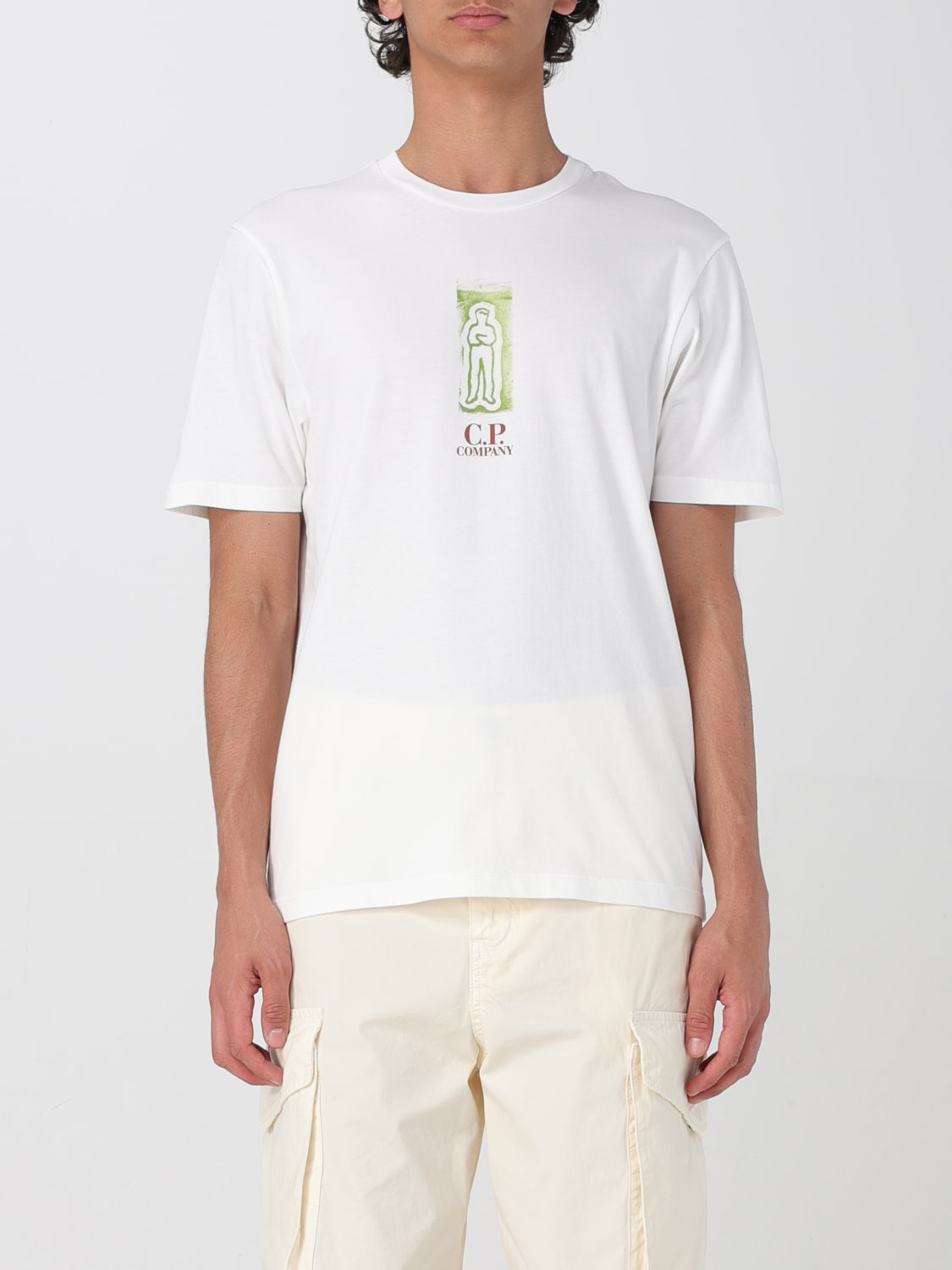 Tシャツ・カットソー C.P. COMPANY Men T-shirt White 18CMTS085A005431G 103 C.P. COMPANY: T-shirt men - White | C.P. Company t-shirt