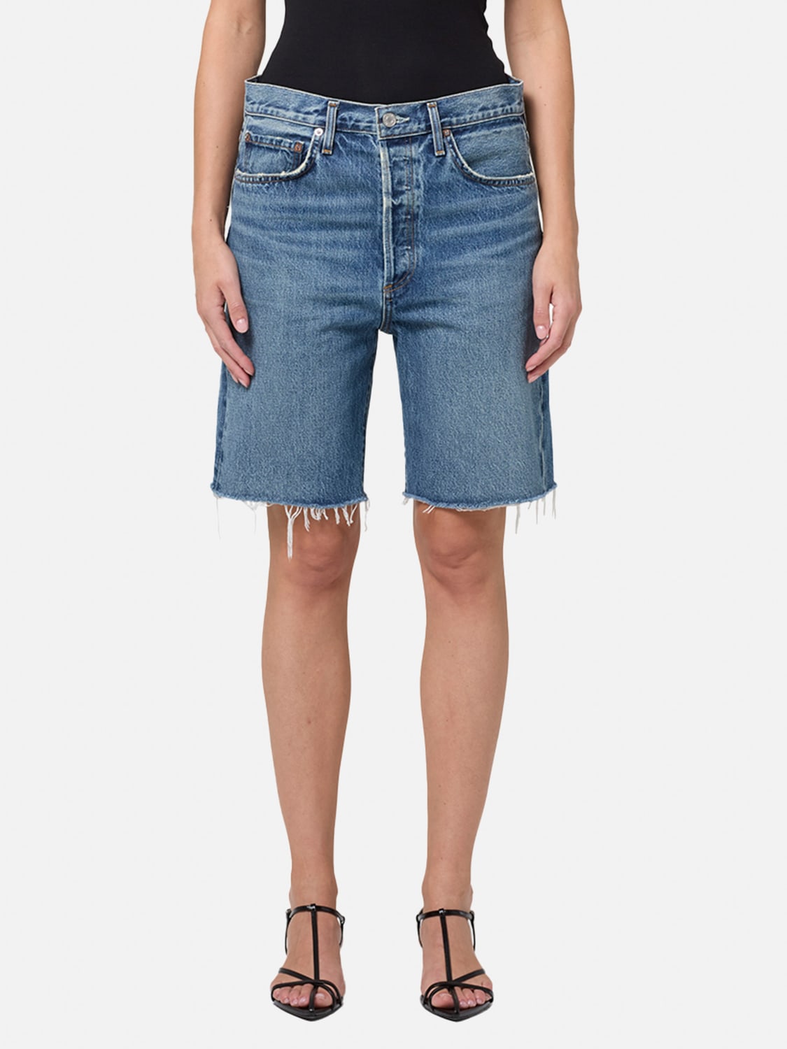 ショートパンツ AGOLDE Women Shorts Burmudas A223B1206 Blue AGOLDE: Jeans woman - Blue | Agolde short A223B1206 online
