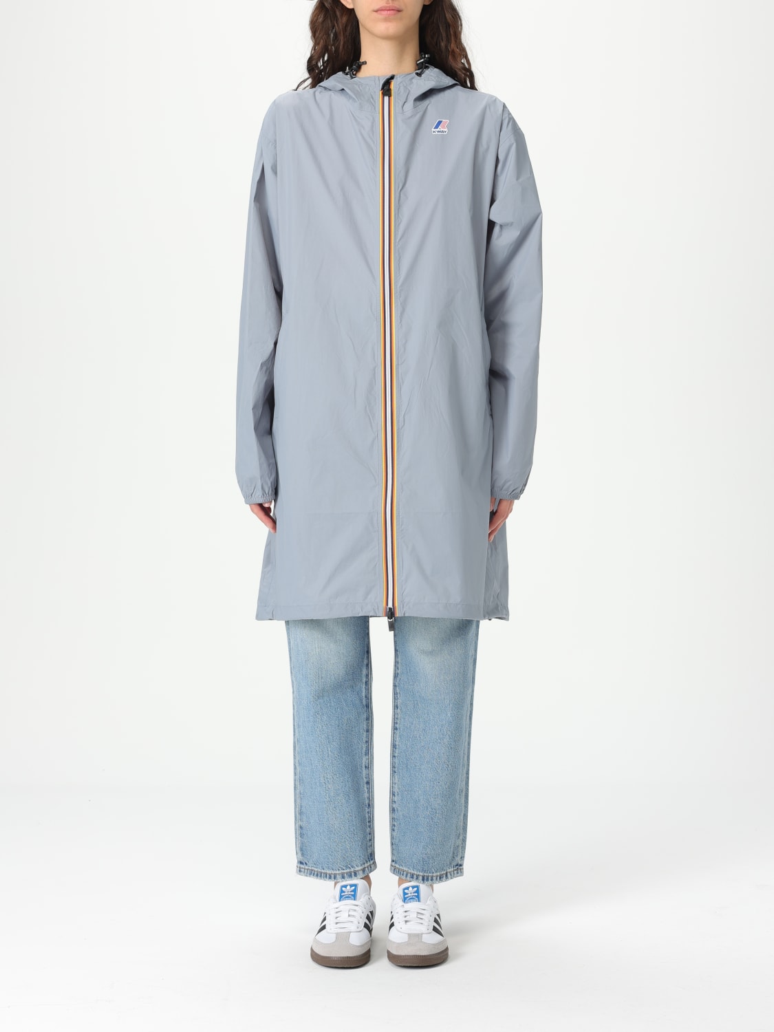 コート K-WAY Woman Coat Grey K2132XW WA9 K-WAY: Coat woman - Grey | K-Way jacket K2132XW online at