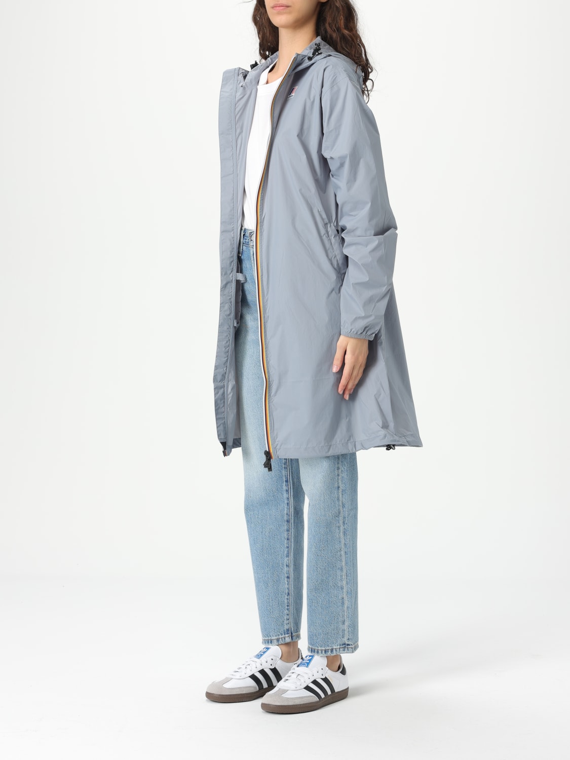 コート K-WAY Woman Coat Grey K2132XW WA9 K-WAY: Coat woman - Grey | K-Way jacket K2132XW online at