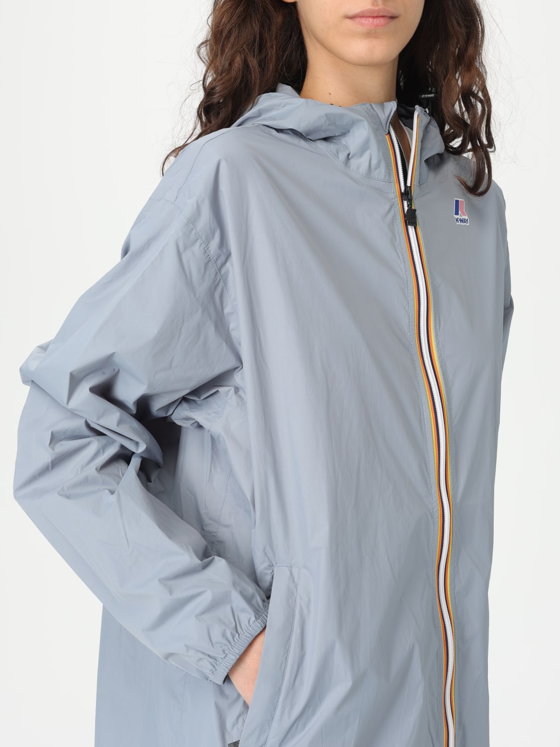コート K-WAY Woman Coat Grey K2132XW WA9 K-WAY: Coat woman - Grey | K-Way jacket K2132XW online at