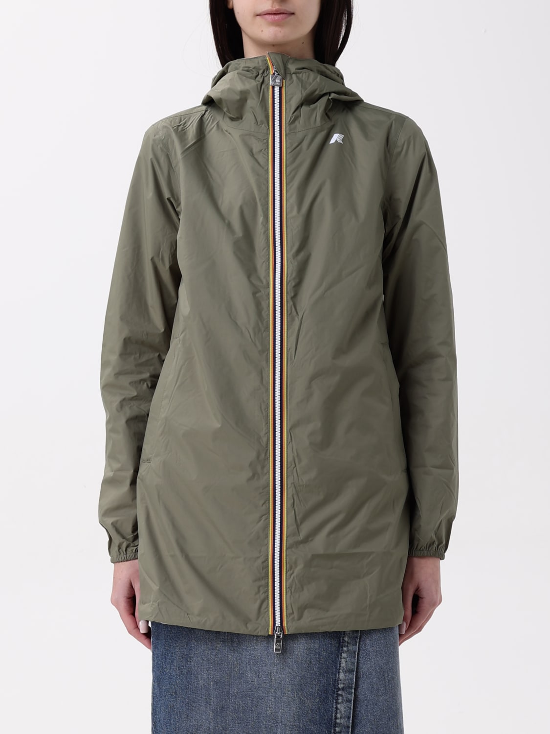 ジャケット K-WAY Woman Jacket Green K7123MW AZU K-WAY: Coat woman - Green | K-Way jacket K7123MW online at