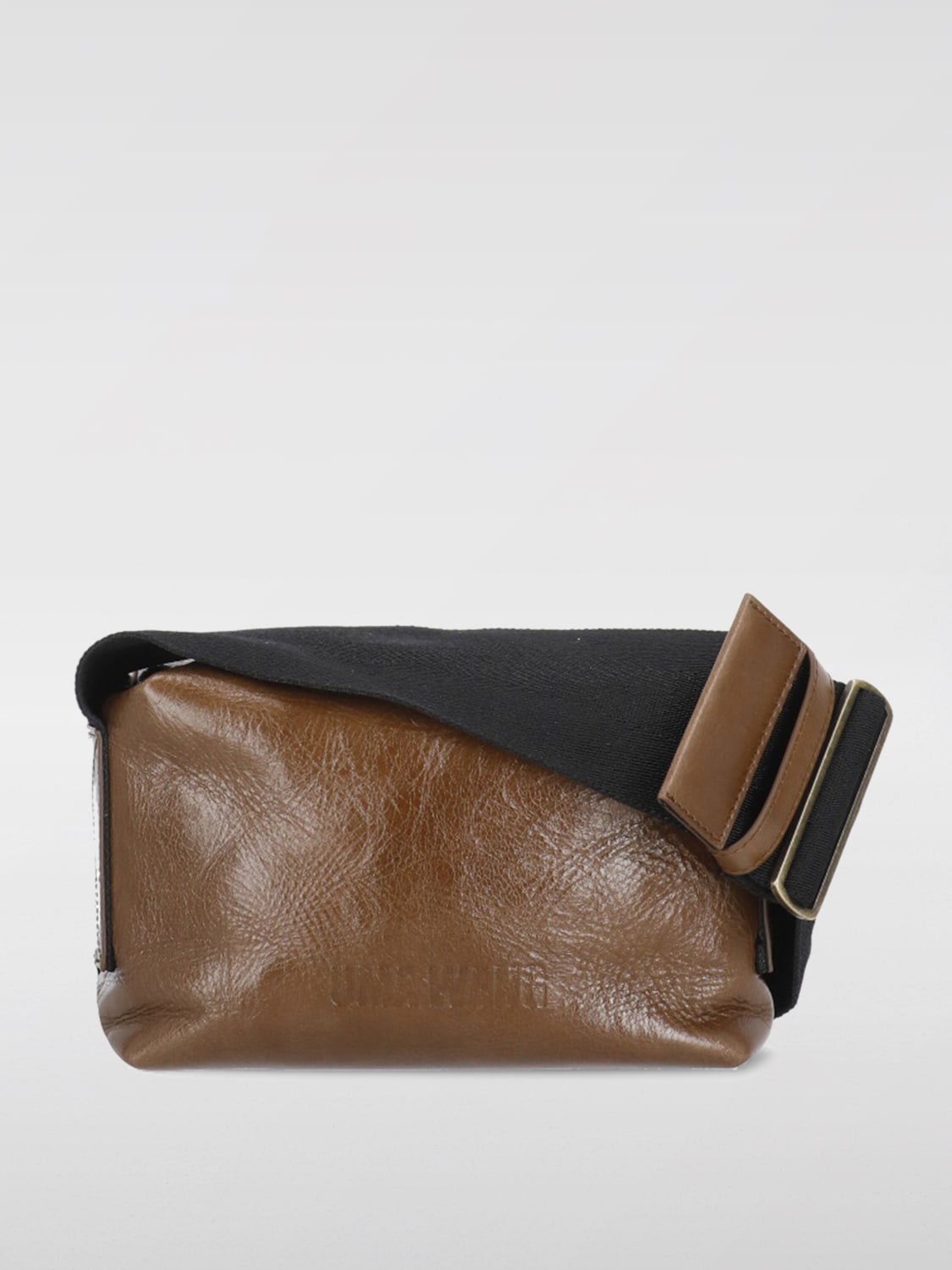 UMA WANG BORSA A SPALLA: Borsa a spalla in pelle di vitello Uma Wang, Marrone - Img 1