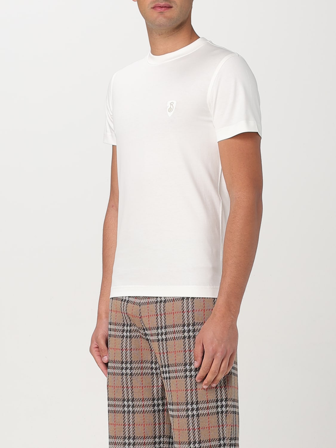 Tシャツ・カットソー BURBERRY Men T-shirt White 8102209 BURBERRY: T-shirt men - White | Burberry t-shirt 8102209