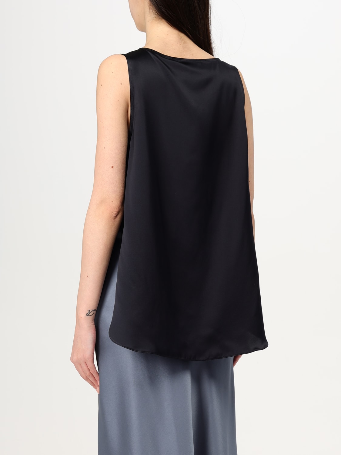 MAX MARA TOP: Top Max Mara in seta , Nero - Img 3