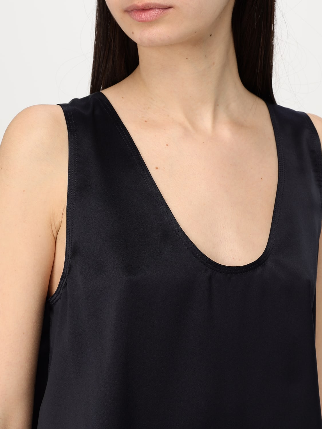 MAX MARA TOP: Top Max Mara in seta , Nero - Img 5