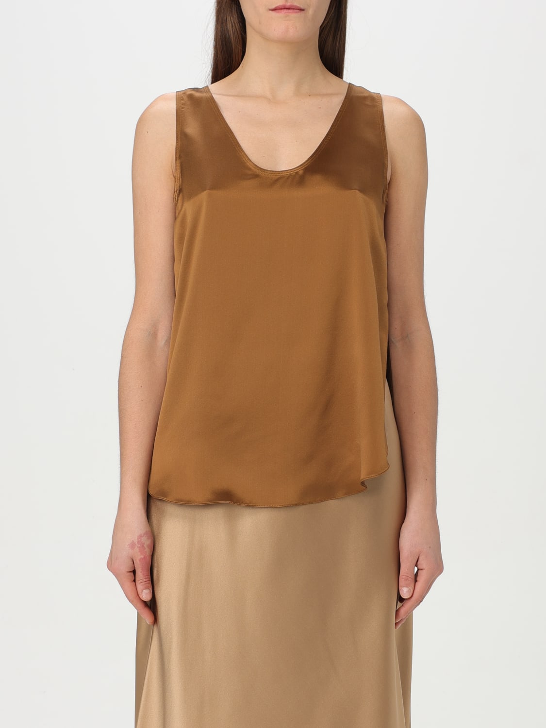 MAX MARA TOP: Top woman Max Mara, Brown - Img 1