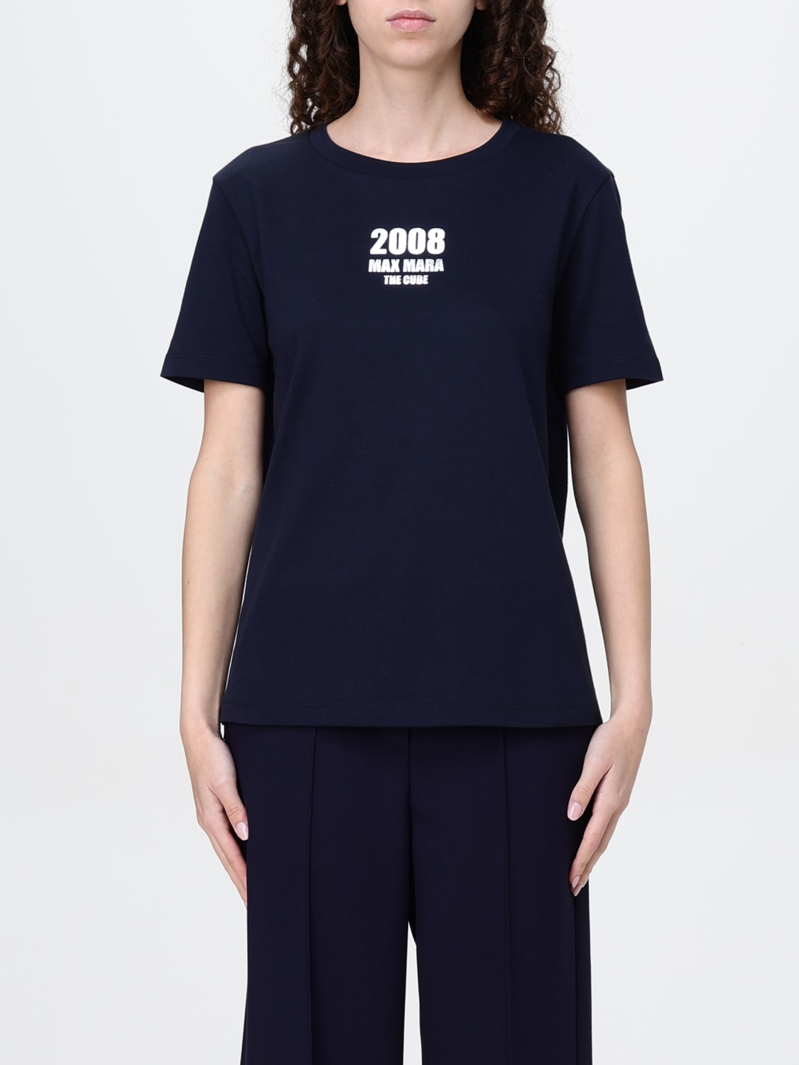 Tシャツ・カットソー 'S Max Mara Woman T-Shirt Blue 2519971011600 004 MAX MARA: T-shirt woman - Blue | Max Mara t-shirt