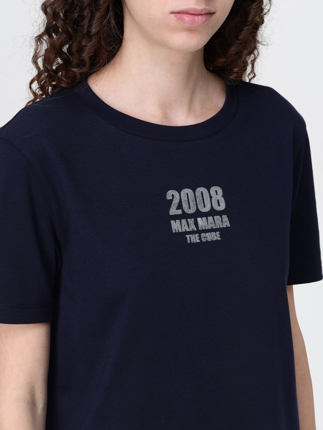 MAX MARA: T-shirt woman - Blue | Max Mara t-shirt