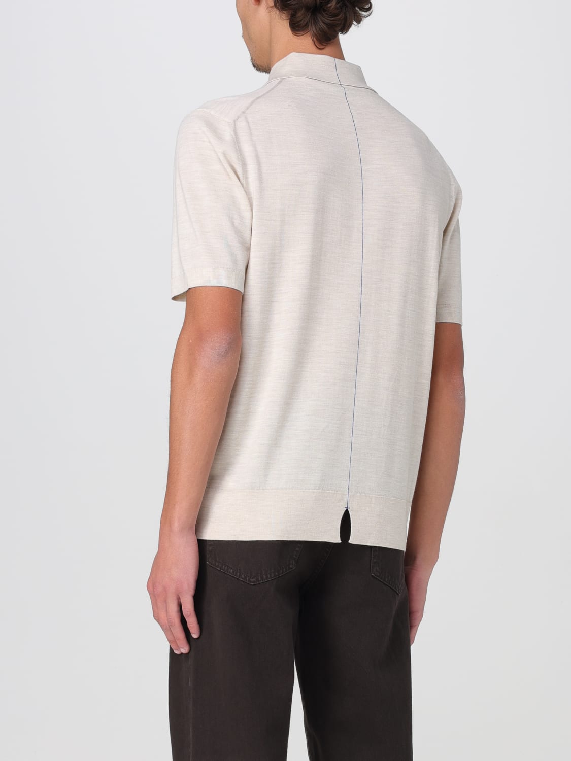 BURBERRY: Polo shirt men - Beige | Burberry polo shirt