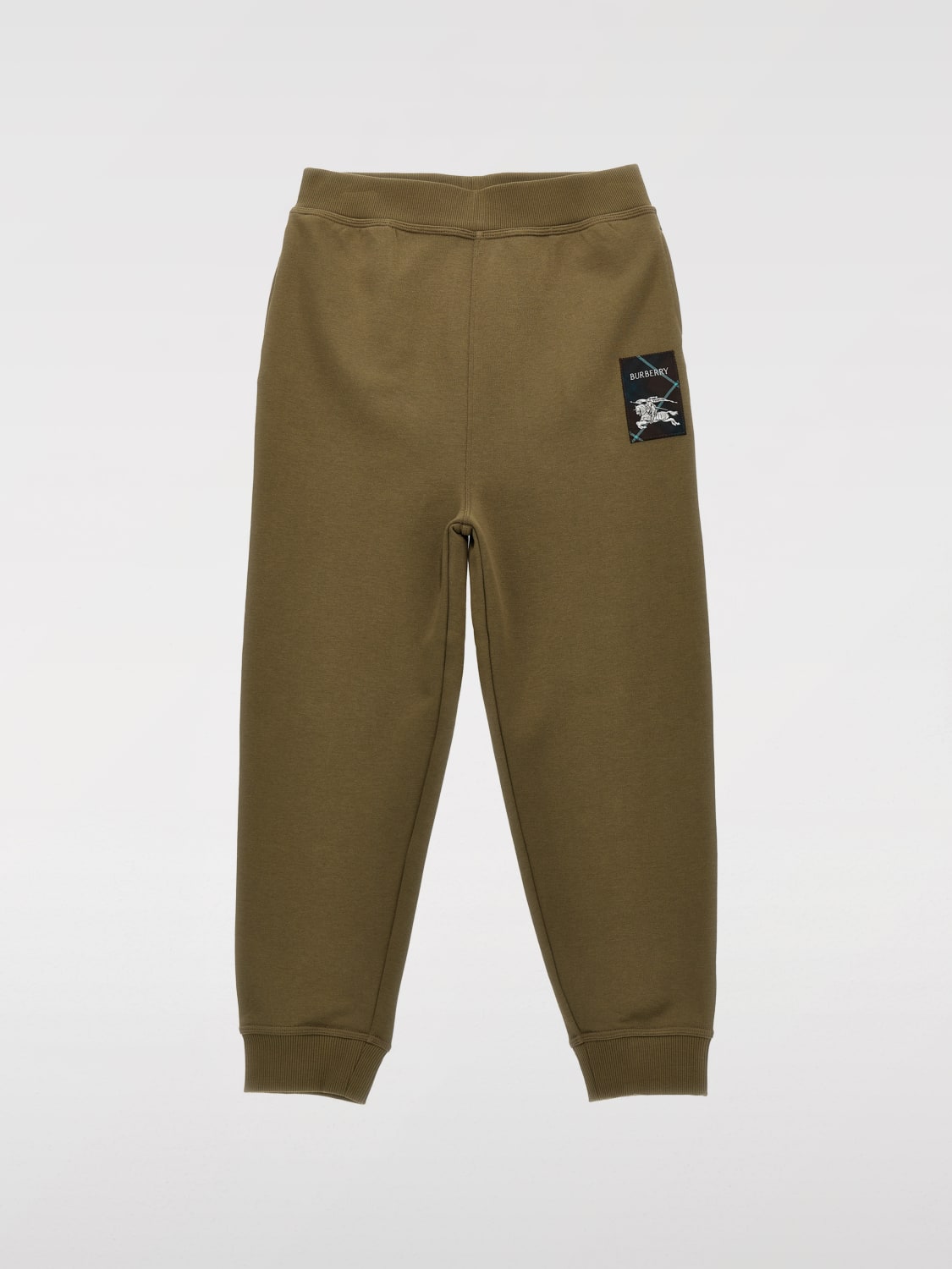 BURBERRY PANTS: Pants kids Burberry, Green - Img 1
