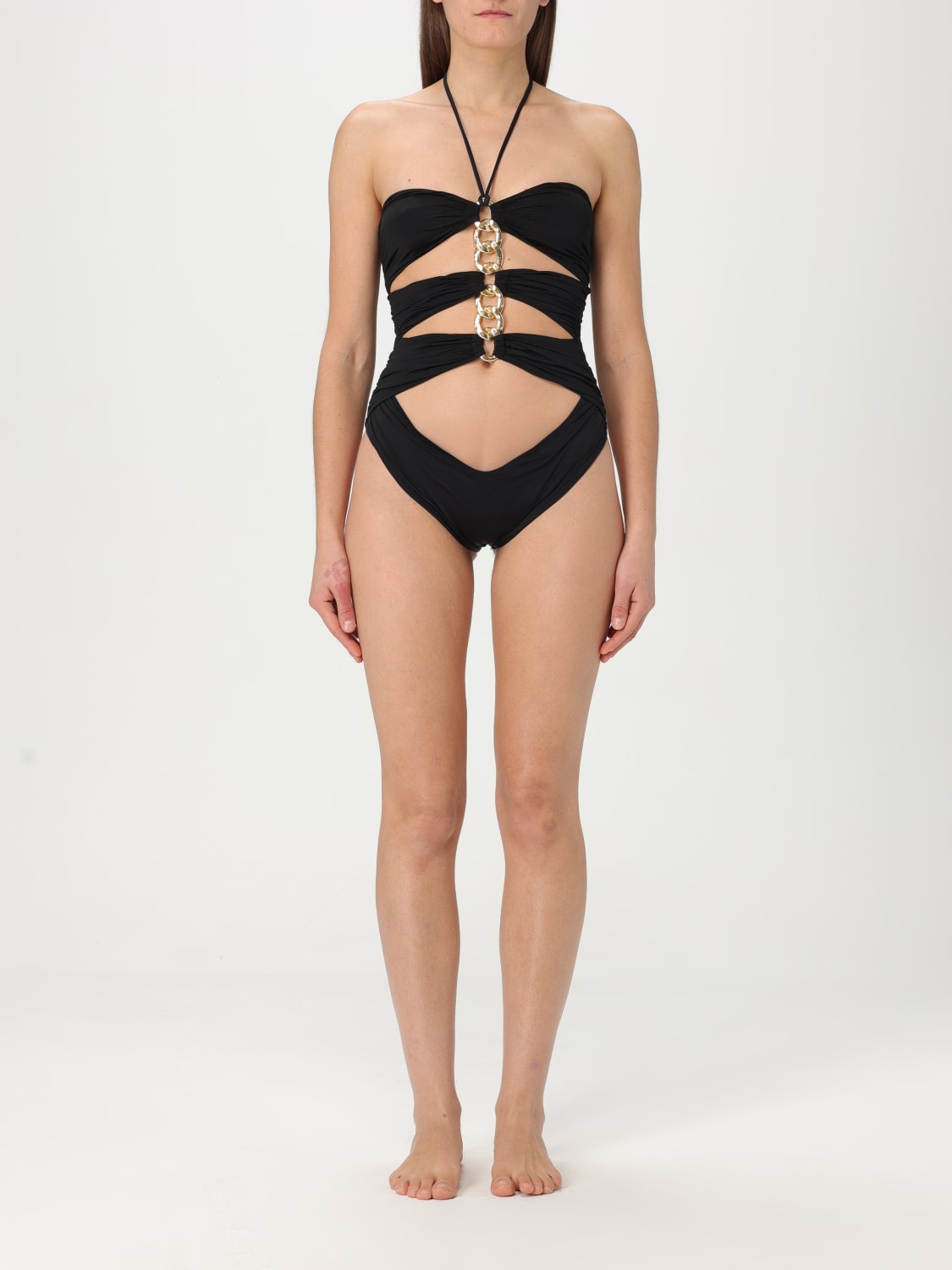 ELISABETTA FRANCHI COSTUME: Costume da bagno intero Elisabetta Franchi, Nero - Img 1