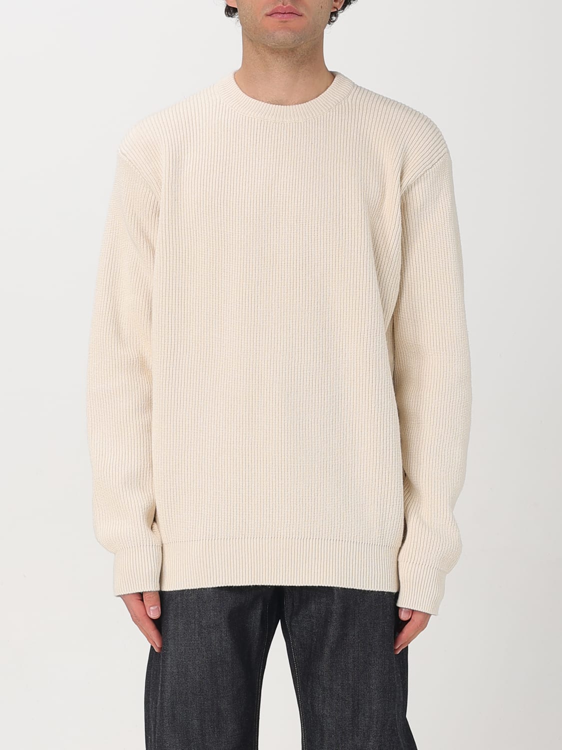 JIL SANDER JERSEY: Cárdigan hombre Jil Sander, Beige - Img 1