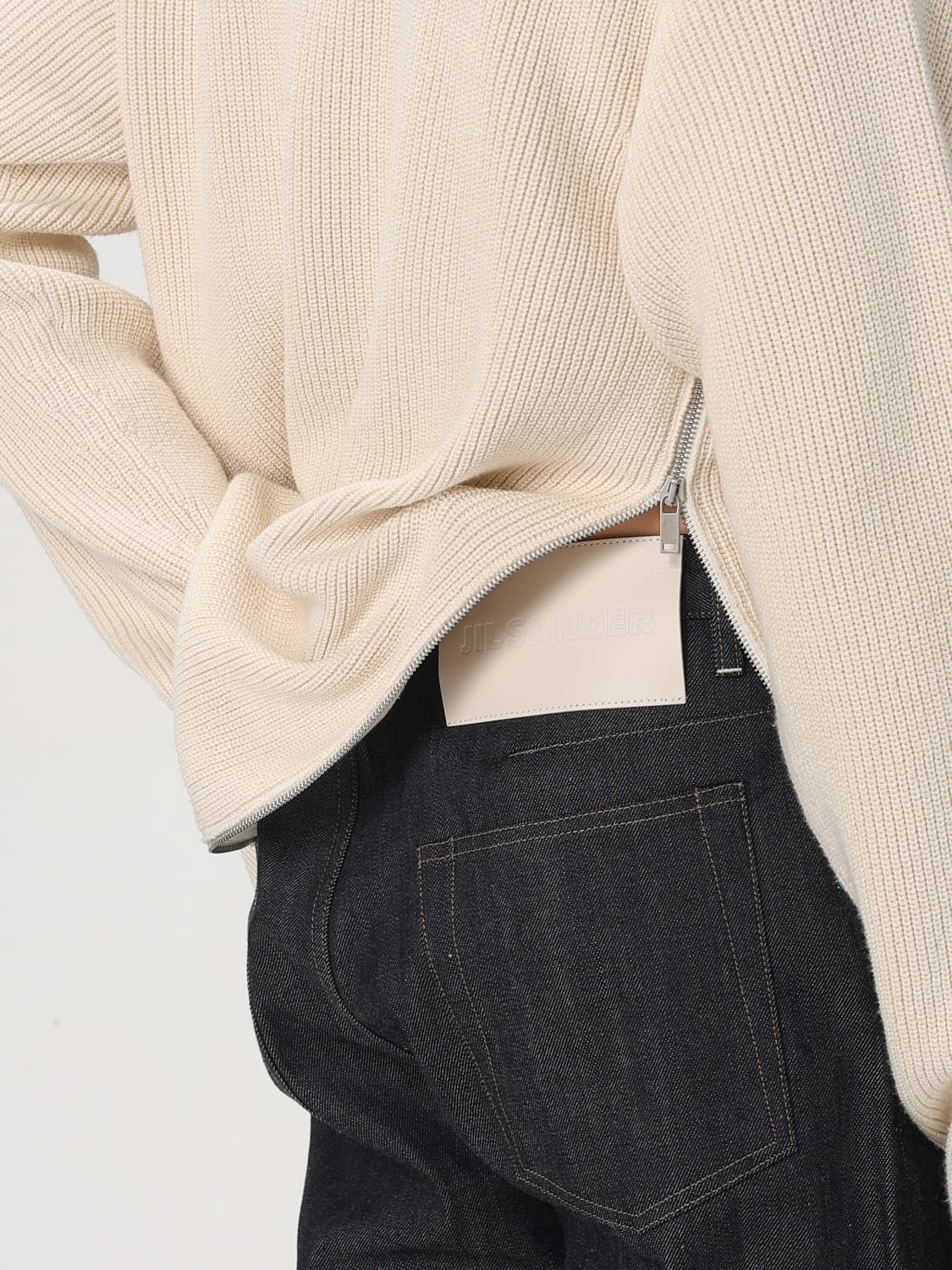 JIL SANDER JERSEY: Cárdigan hombre Jil Sander, Beige - Img 5