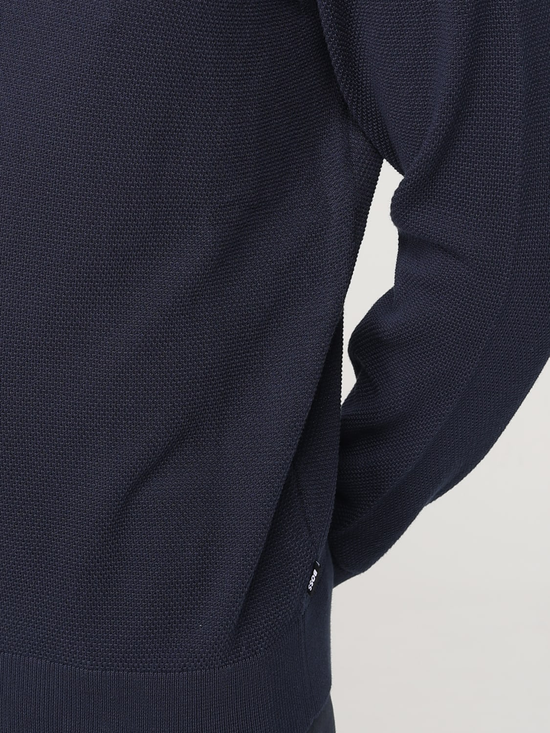 BOSS MAGLIA: Pullover Boss in maglia di cotone , Blue - Img 3