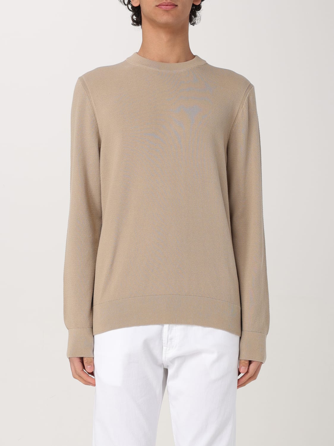 BOSS PULL: Pull homme Boss, Beige - Img 1