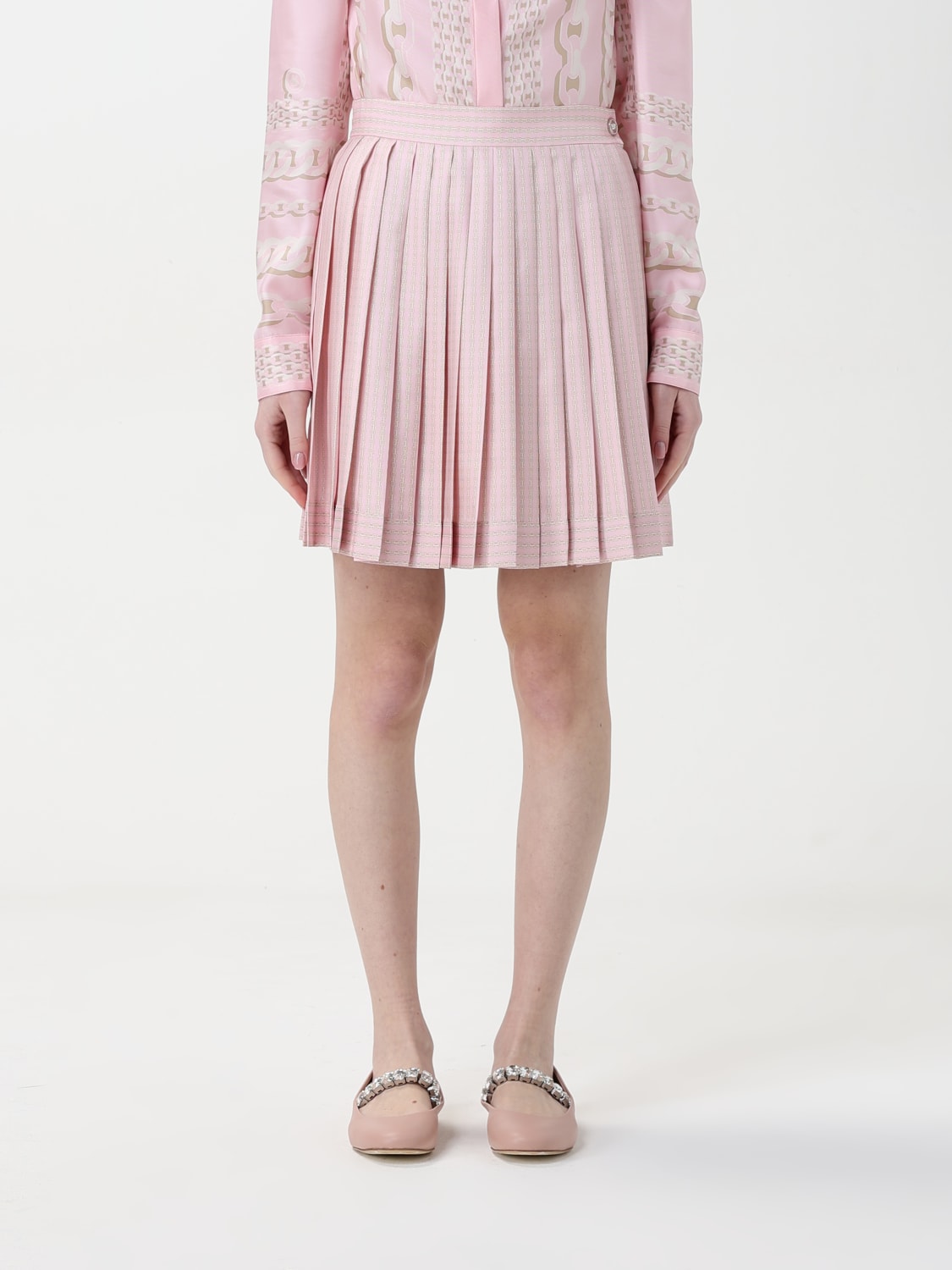 スカート VERSACE Woman Skirt Pink 10008291A13367 5PC60 VERSACE: Skirt woman - Pink | Versace skirt 10008291A13367