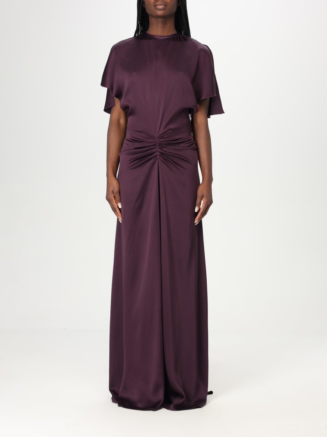 VICTORIA VICTORIA BECKHAM ABITO: Abito Victoria Victoria Beckham in misto viscosa , Viola - Img 1