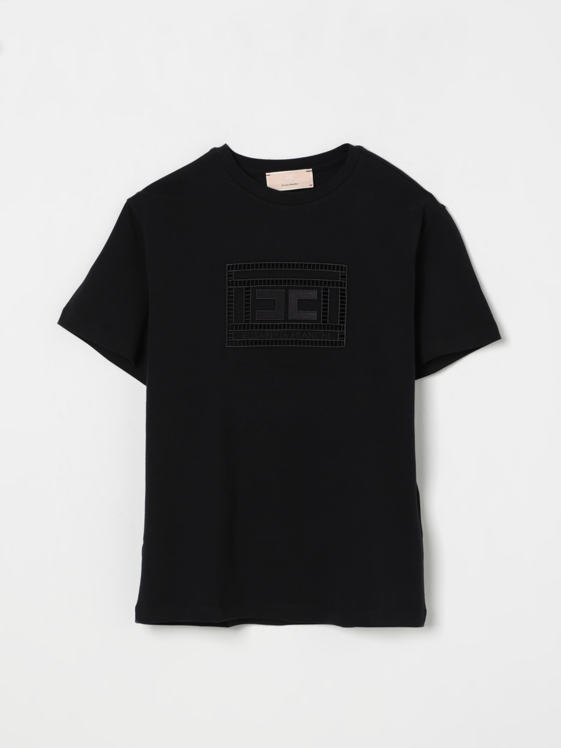 ELISABETTA FRANCHI LA MIA BAMBINA T-SHIRT: T-shirt kinder Elisabetta Franchi La Mia Bambina, Schwarz - Img 1