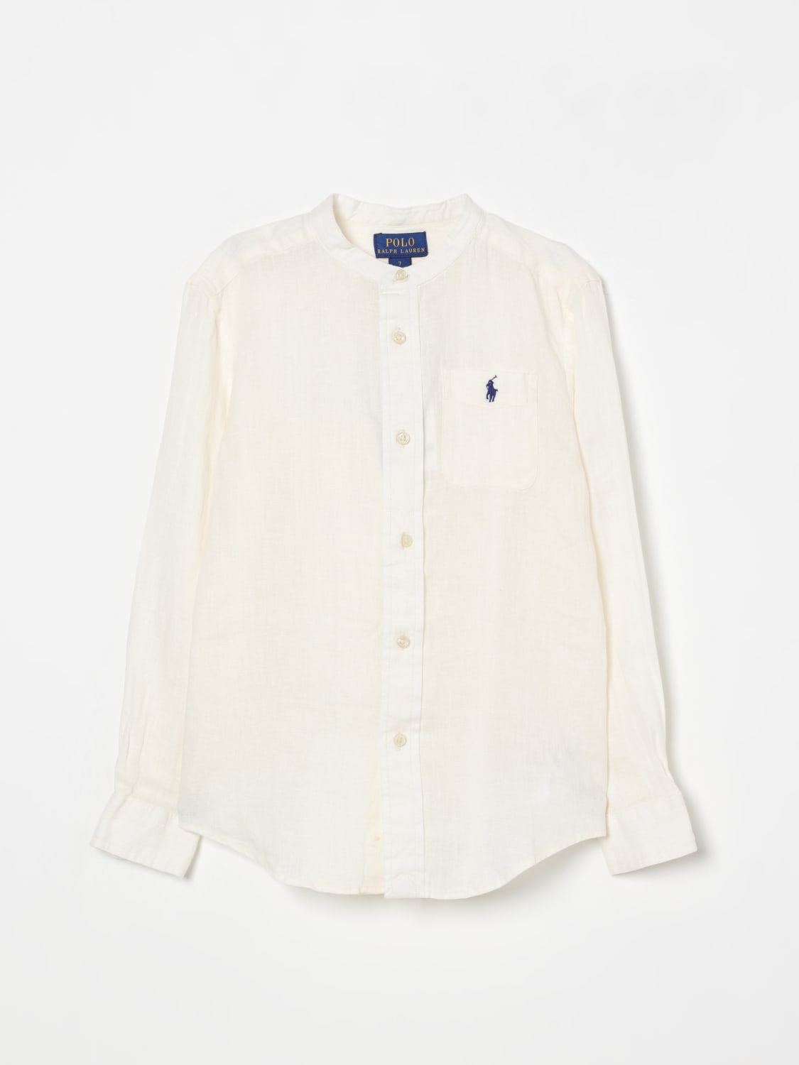 POLO RALPH LAUREN SHIRT: Shirt kids Polo Ralph Lauren, White - Img 1